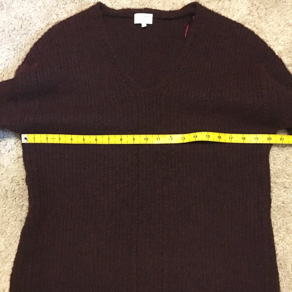 Gentle Fawn Hartley Textured Knit Sweater | Merlot Burgundy | Size Small - Picture 13 of 16
